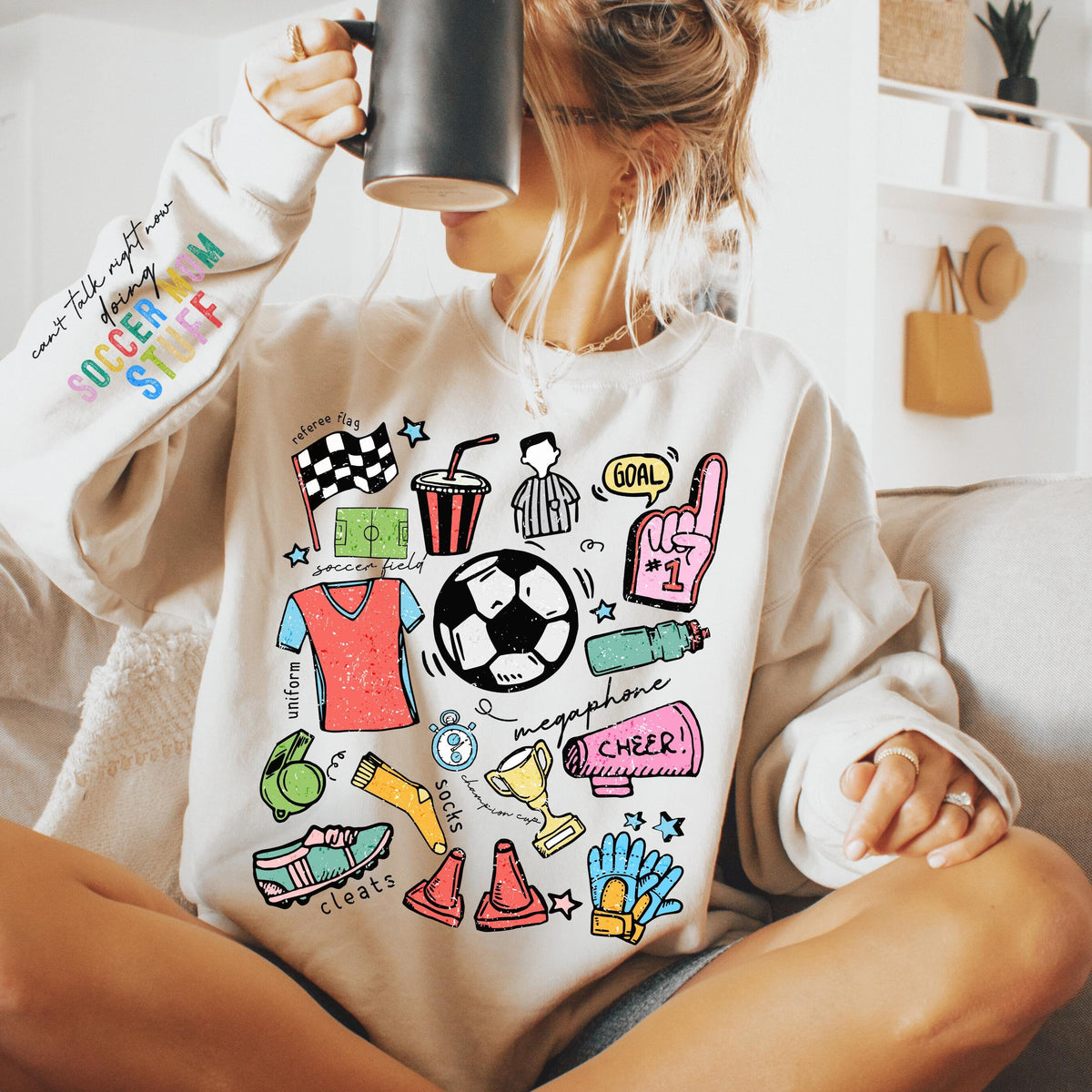 Soccer Mom Sweatshirt Coquette Sweatshirt Soccer Mom Shirt Coquette Soccer Shirt Soccer Coach Gift Soccer Mama Sweatshirt Sweatshirt – Bold Style · Great Gift For Fans