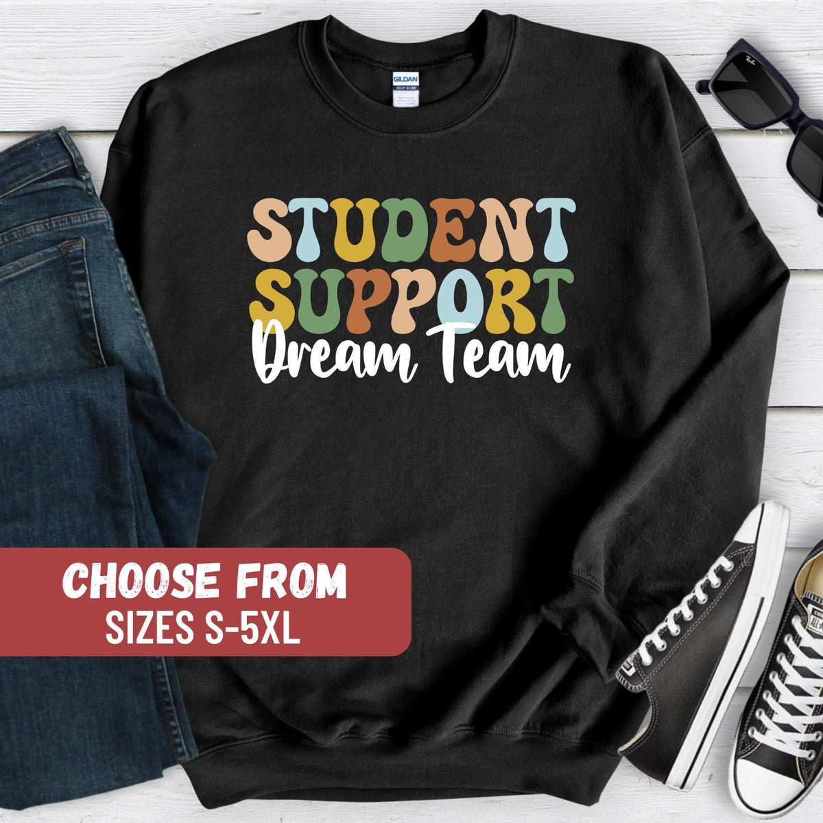 Student Support Sweatshirt Support Teacher Sweatshirt School Support Staff Support Team Admin Team Sweater Student Support Hoodie Hoodie – Bold Style · Trending Graphic Apparel