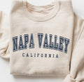Napa Valley California Crewneck Sweatshirt Gift Girls Trip Wine Country Pullover Family Vacation Souvenir Sweatshirt – Easygoing Wear · High-Quality Print