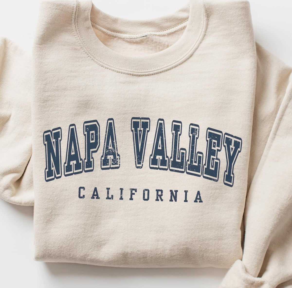 Napa Valley California Crewneck Sweatshirt Gift Girls Trip Wine Country Pullover Family Vacation Souvenir Sweatshirt – Easygoing Wear · High-Quality Print