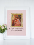 Sarcastic Romance Book Poster Print for Library Cute Bookish Decor Delphin Enjolras Lady Reading by Lamplight Bookworm Art History Gift Graphic Tee – Feel-Good Design · Must-Have Style