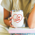 Girl Power Gift Feminist Gift Feminism Gift Gift for Her Gift for BFF Gift for Best Friend Grl Pwr Future is Female Girl power Wine Tumbler Graphic Tee – Fan Favorite · Great Gift For Fans
