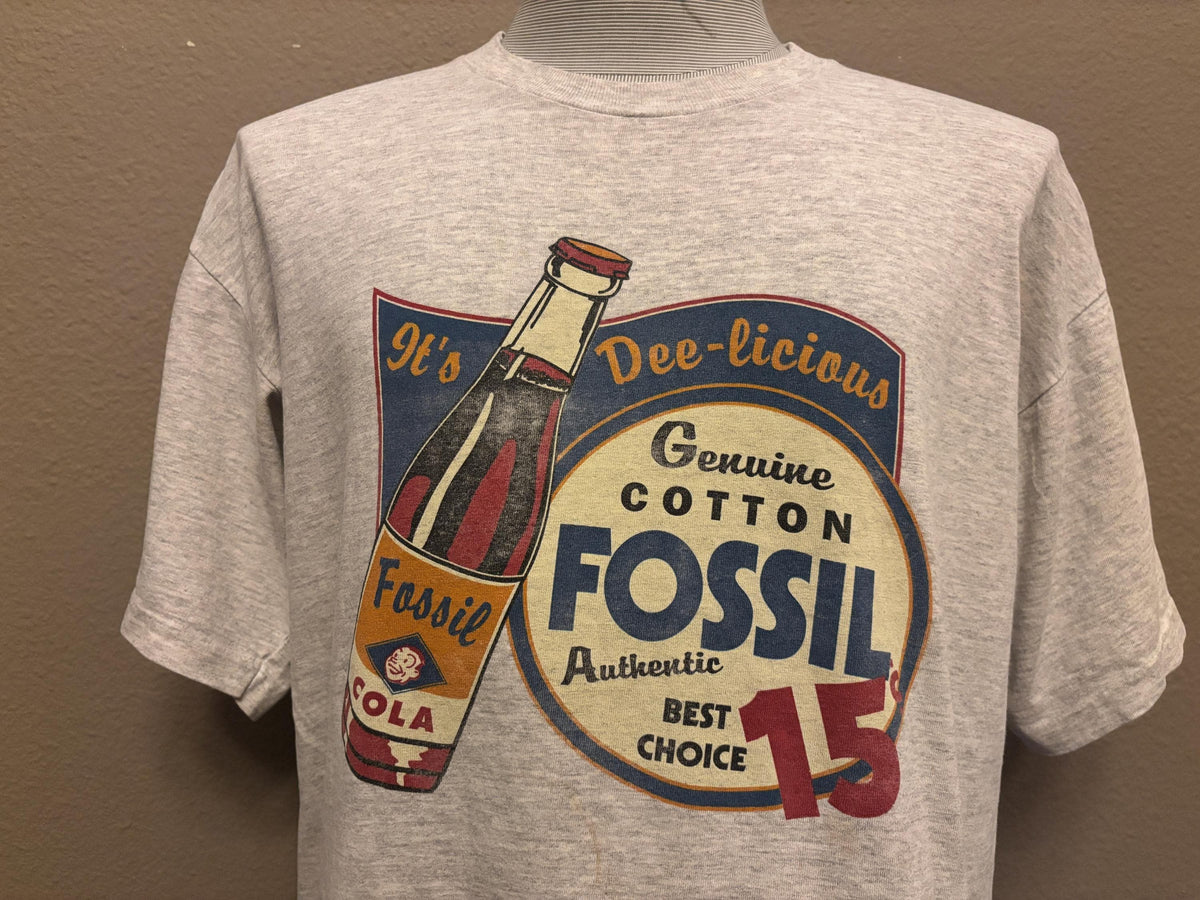 Vintage 90s Genuine Cotton Fossil Authentic Best Choice Cola shirt XL Graphic Tee – Fan Favorite · High-Quality Print