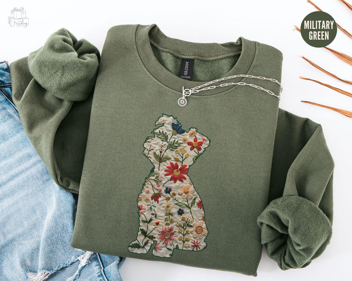 Yorkie Sweatshirt Floral Yorkie Mama Crewneck Cute Yorkie Mom Sweater Wildflower Dog Mama Gift Dog Mothers Day Shirt Sweatshirt – Cozy Vibes · Trending Graphic Apparel