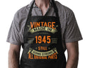 80 Years Old Still Sizzling Unisex Funny Cooking Apron 1945 Born BBQ Gift Humor for Men And Women 80th Birthday Surprise Graphic Tee – Easygoing Wear · Great Gift For Fans