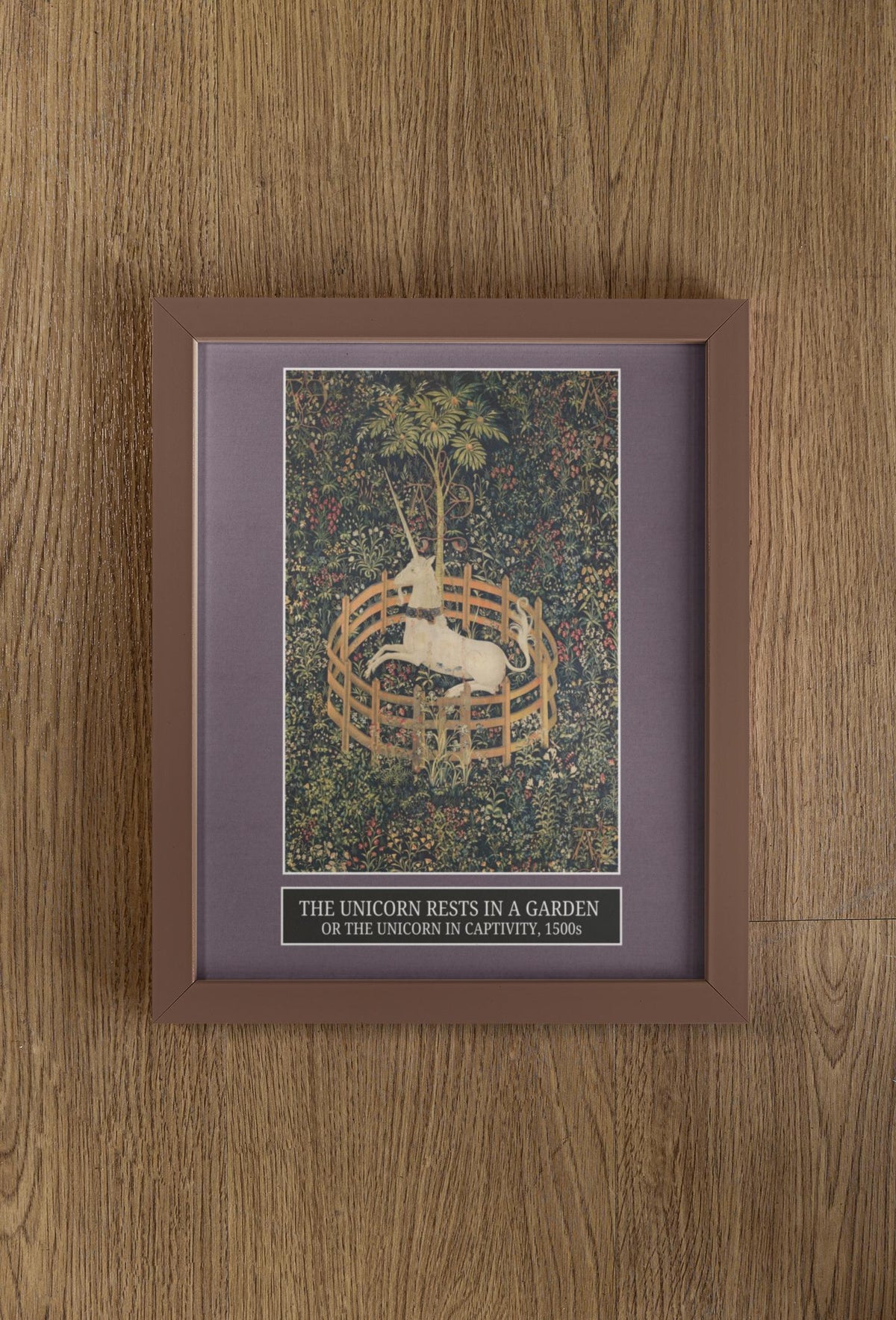 The Unicorn Rests in a Garden or The Unicorn in Captivity Boho Aesthetic Wall Art Giclee Poster Print of Early 16th Century Artwork Graphic Tee – Warm & Stylish · Must-Have Style