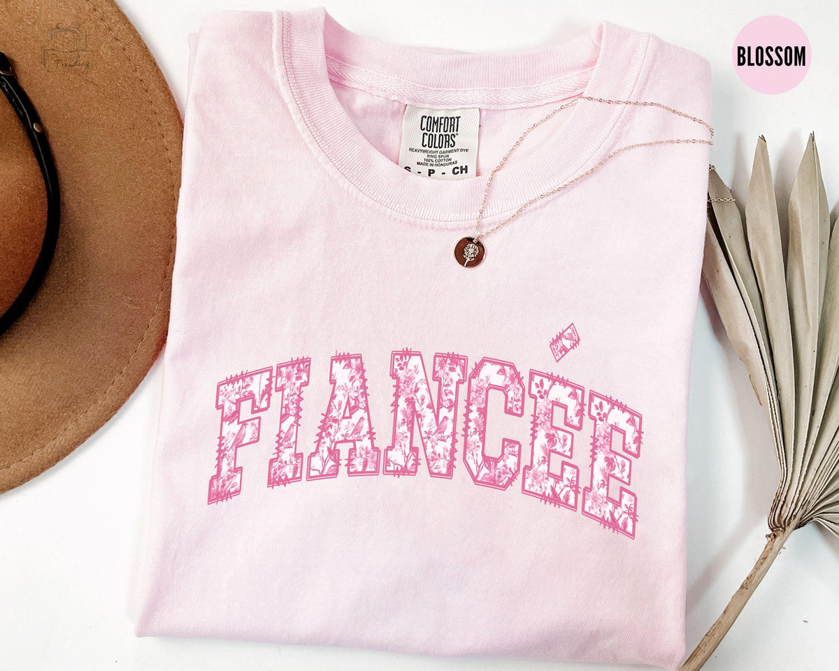 Toile De Jouy Fiance Tshirt Engaged Gifts Engaged Couple GiftBridal Shower Outfit Fiance Shirt Graphic Tee – Feel-Good Design · Top Pick For Any Outfit
