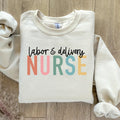 Labor and Delivery Unit Sweatshirt Baby Ob RN Sweater L and D Nurse Crewneck Nurse Grad Nursery Nurse Sweatshirt – Premium Graphic · Great Gift For Fans