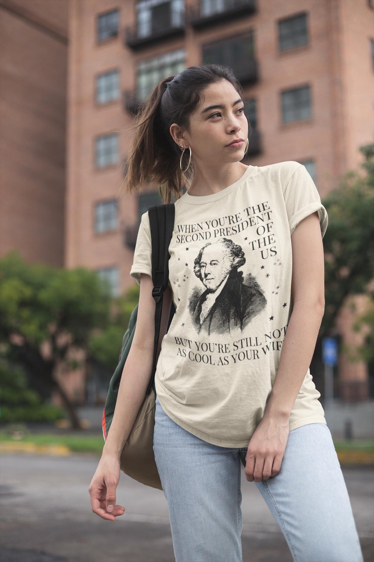 Womens American History Tee Shirt Abigail Adams John Adams Funny Saying Early US History TShirt for Social Studies Teacher History Buff Graphic Tee – Easygoing Wear · Must-Have Style