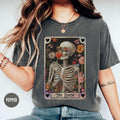 Skeleton Valentines Day Shirt Unisex Tarot Card Shirt Gothic Valentines Shirt for Tarot LoverRetro Valentine Mystical Tee Graphic Tee – Warm & Stylish · Trending Graphic Apparel