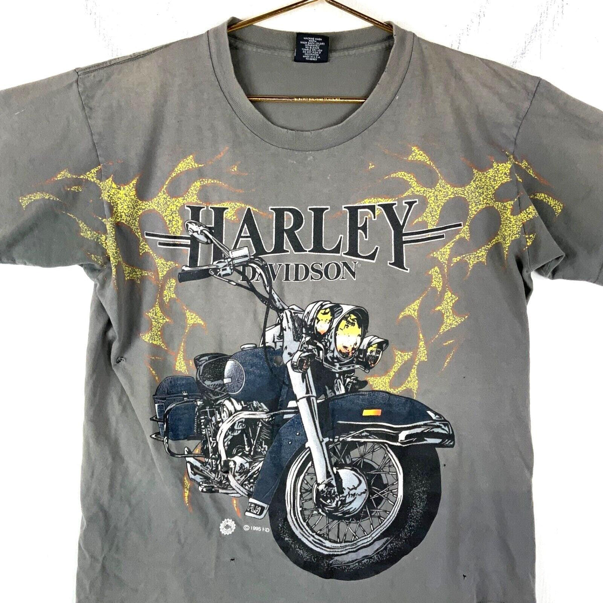 Vintage Harley Davidson TShirt Large Made Usa Single Stitch 1995 Distressed 90s Graphic Tee – Easygoing Wear · Trending Graphic Apparel