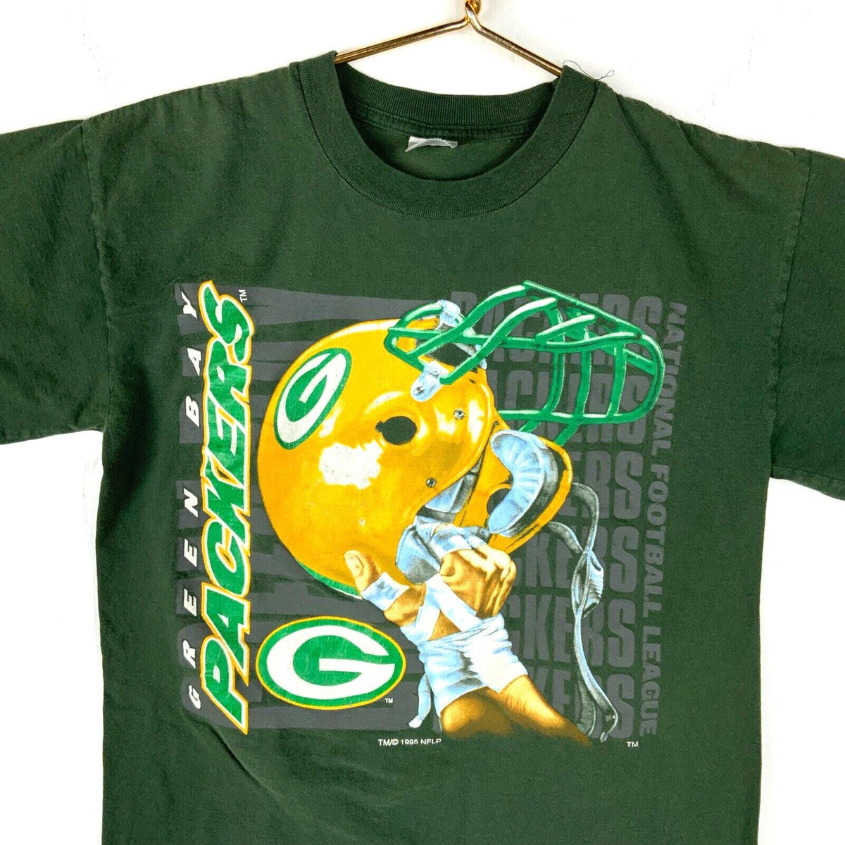 Vintage Green Bay Packers Logo 7 Tshirt Large Green Made In Usa 1995 Nfl 90s Graphic Tee – Warm & Stylish · Great Gift For Fans