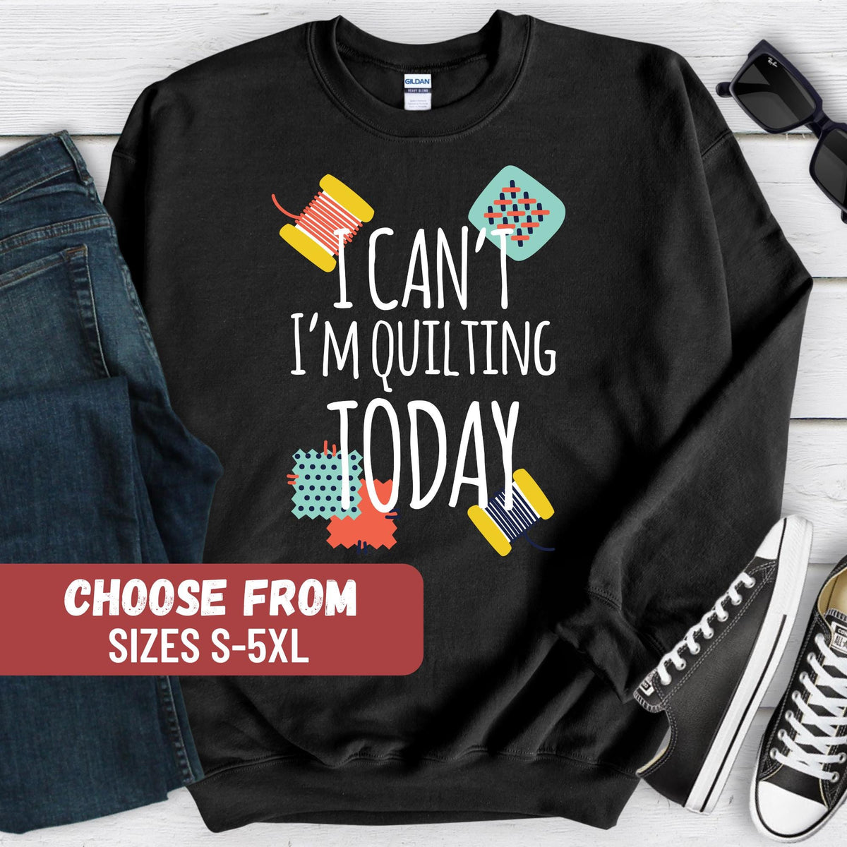 Sewing Shirt Quilting Sweatshirt Quilting Lover Gift Sewing Lover Tee Funny Sewing Shirt Quilter Gifts Knitting Sweater Knitting Gift Sweatshirt – Soft Feel · Trending Graphic Apparel