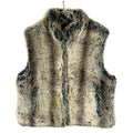 Vintage Blass Sport Faux Fur Vest Jacket Womens XL Full Zip Reversible Graphic Tee – Aesthetic Look · High-Quality Print