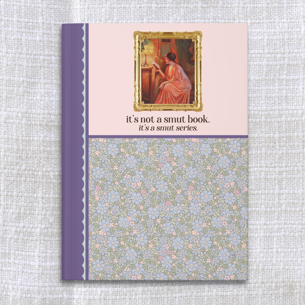 Sarcastic Romance Book Notebook for Bookworm Who Loves Romantasy Novels Delphin Enjolras Lady Reading By Lamplight Art History Bookish Gift Graphic Tee – Soft Feel · Top Pick For Any Outfit
