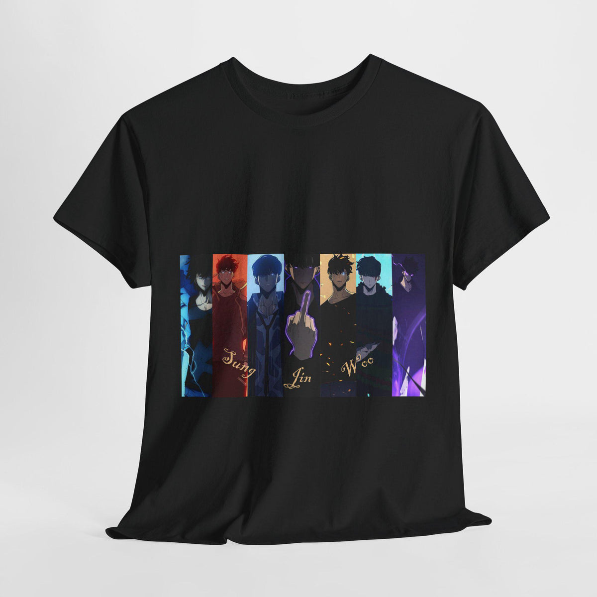 Sung JinWoo T Shirt Solo Leveling Premium Ethical Cotton Tee for Anime Fans Anime Shirt Manga Graphic Tee Unisex Apparel Kpop Graphic Tee – Fan Favorite · Great Gift For Fans
