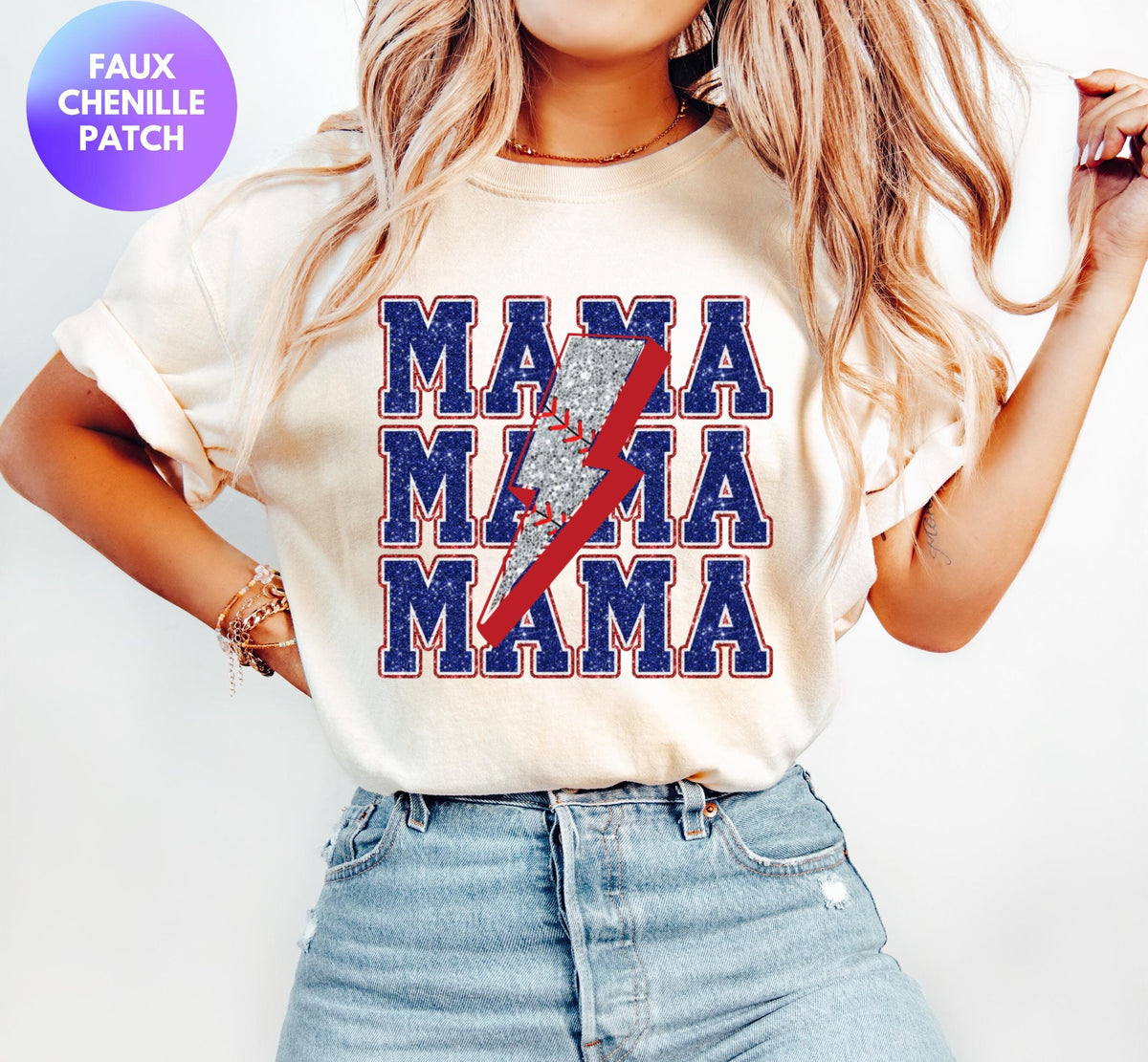 Faux Glitter Patch Baseball Mama Tshirt Sports Mom Gifts Game Day Shirt Graphic Tee – Warm & Stylish · Top Pick For Any Outfit