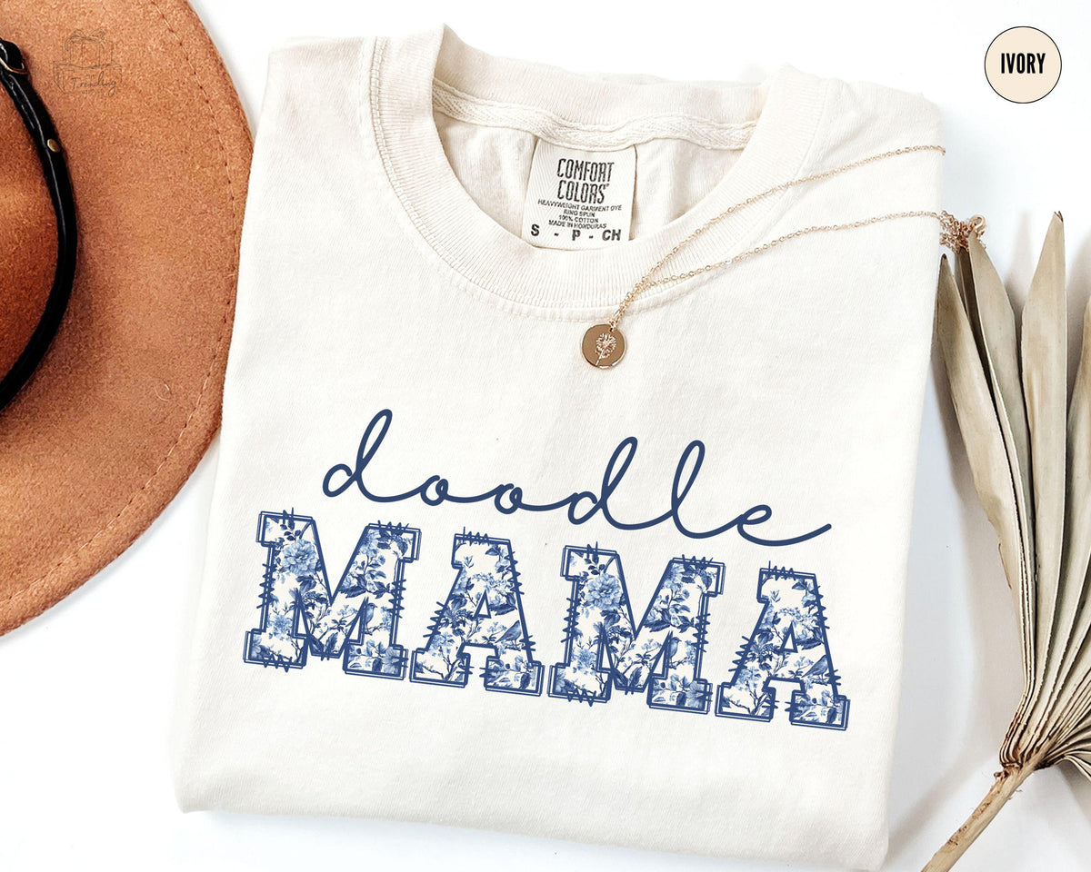 Floral Doodle Mama Tshirt Doodle Shirt Toile Golden Doodle Mothers Day TShirt Funny Pet Owner Gift New Doodle Dog Tee Graphic Tee – Feel-Good Design · Must-Have Style