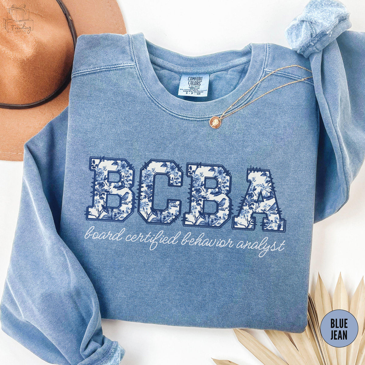 Behavior Analyst Sweatshirt Toile De Jouy BCBA Shirt Board Certified Behavior Analyst CrewneckTherapist Graduation Gift Sweatshirt – Feel-Good Design · High-Quality Print