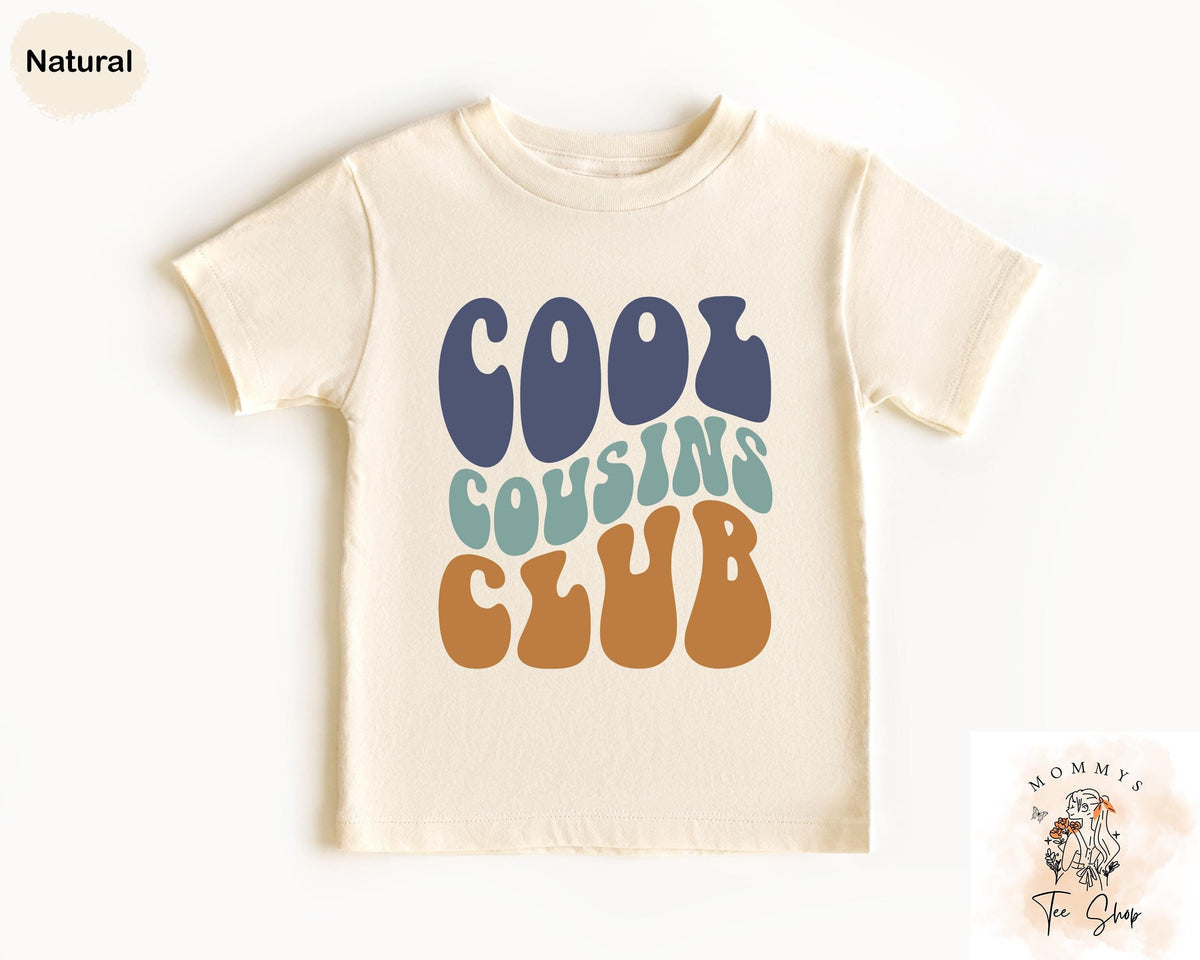 Cool Cousins Club Toddler Shirt Cousin Crew Kids Shirt Retro Cousin Shirts Gift for Cousin Natural Color Baby Bodysuit Boho Toddler Tee Graphic Tee – Premium Graphic · Great Gift For Fans