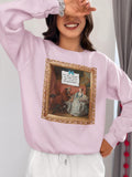Funny French Art History Sweatshirt for Humanities Major Who39s Mad at the Government Cute Feminist Shirt with Bow Jean Franois de Troy Sweatshirt – Warm & Stylish · High-Quality Print
