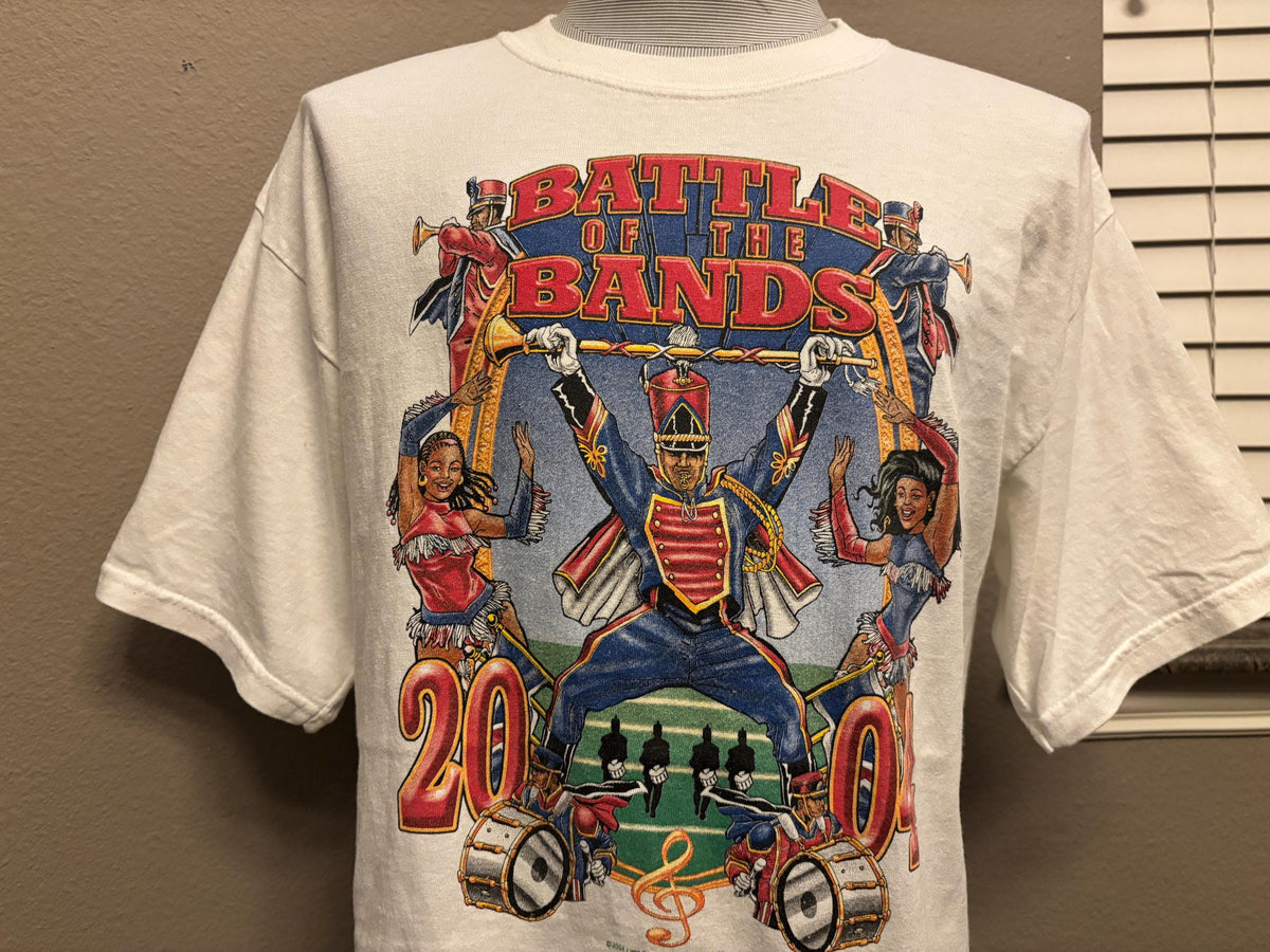 Vintage 200039s Battle Of The Bands Marching Band 2004 Tshirt L Graphic Tee – Cozy Vibes · High-Quality Print