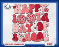 Happy 100 Days Of School Png 100th Days Of School Teacher Png Student Png 100 Days Smarter Png School Shirt Design Back To School Png Graphic Tee – Cozy Vibes · Perfect For Daily Wear