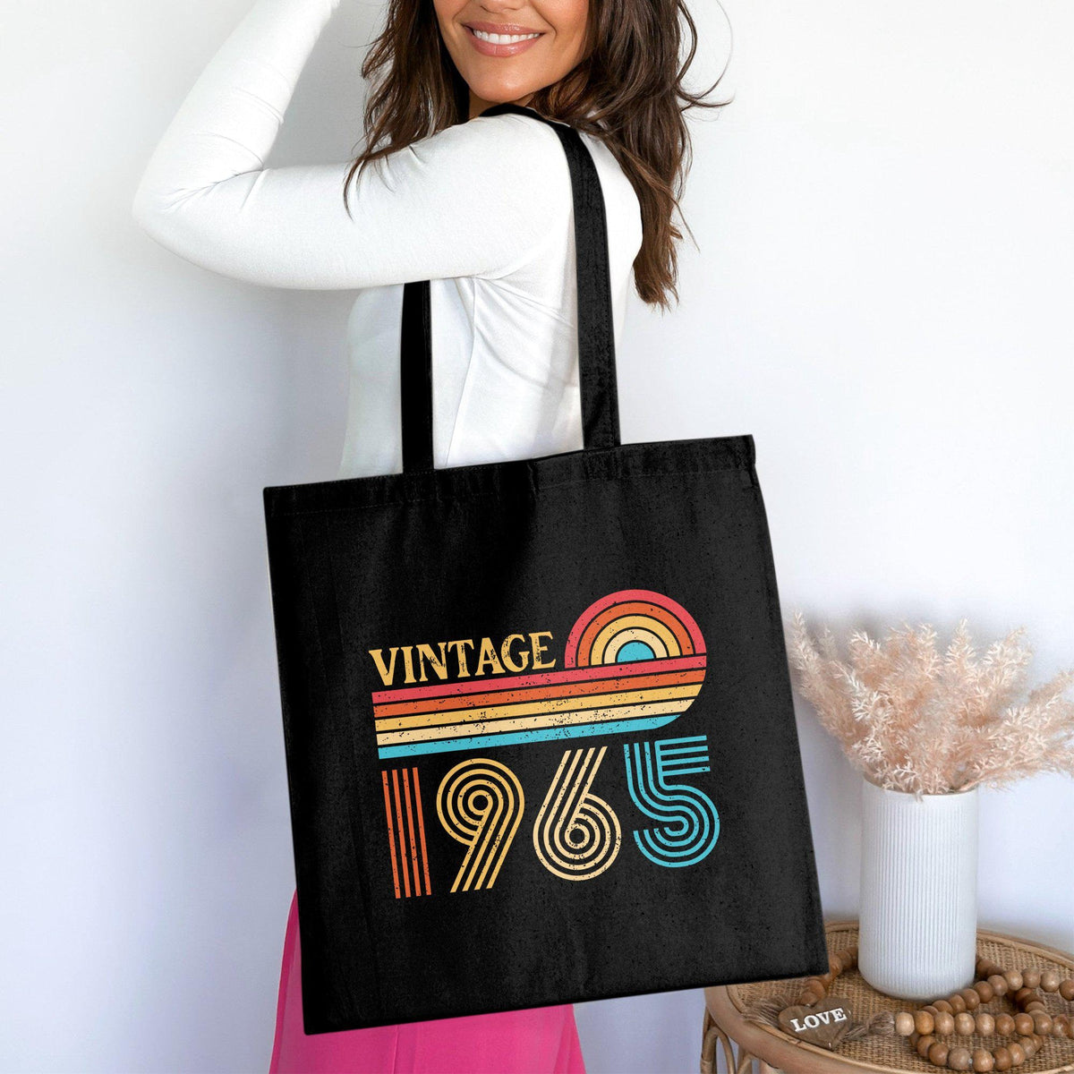 60th Birthday Gift For Men Women 60th Tote Bag 1965 Gifts Tote Bags For Unisex Canvas Cotton Bag 60th Birthday Bag For Life Reuasable Tote Bag – Warm & Stylish · Trending Graphic Apparel