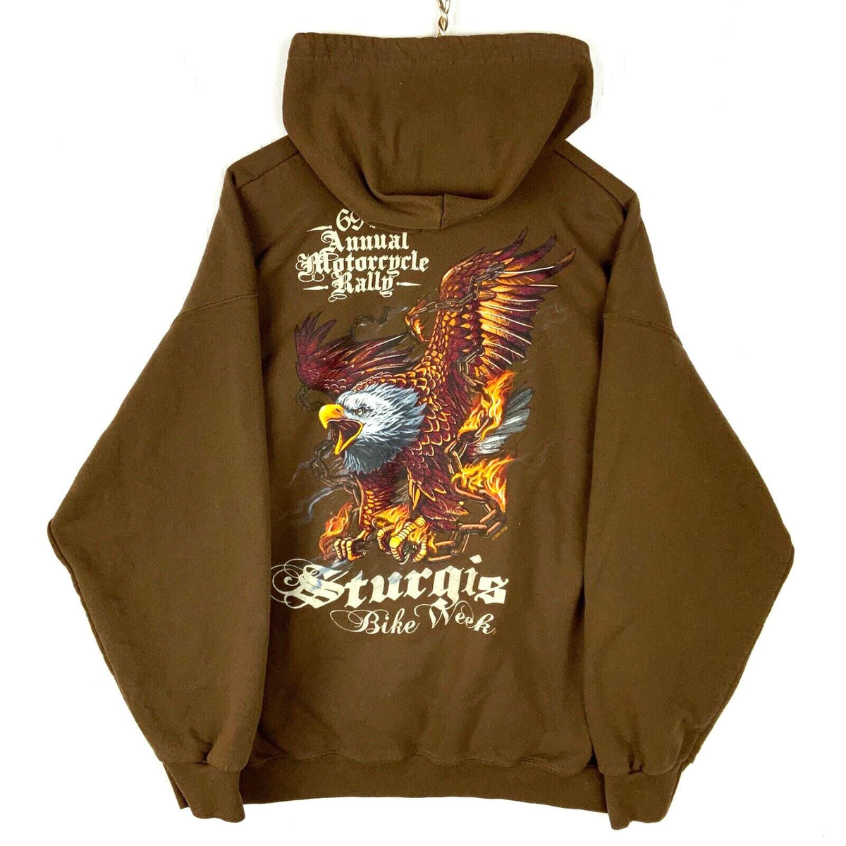Sturgis Bike Week Sweatshirt Hoodie Size 2XL Brown 2009 Annual Motorcycle Rally Hoodie – Cozy Vibes · High-Quality Print