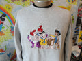 Vintage 9039s The Flintstones Fred Flintstone Embroidered Grey Crewneck Sweatshirt XL Sweatshirt – Everyday Comfort · Perfect For Daily Wear