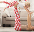 Candy Cane Christmas Striped Elf Costume Gift Leggings For Women Kids Girls Matching Mommy and Me Mother Daughter Fitness Tights Set Graphic Tee – Premium Graphic · Great Gift For Fans