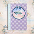 Silly Shark Lover Notebook with Cute Bow and Pearl Frame Weirdcore Dreamcore Animal Lover Gift for Sister Ocean Animal Journal with Clouds Graphic Tee – Soft Feel · Must-Have Style