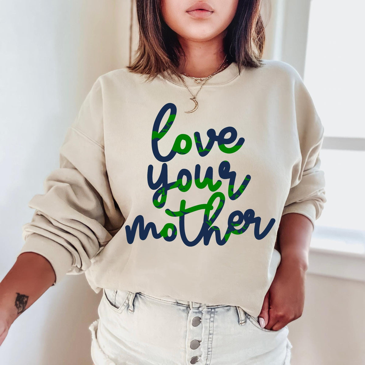Love Your Mother Earth Day Sweatshirt Environmental Sweatshirt Nature Sweatshirt Mother Earth Sweatshirt Environment Sweatshirt Activist Sweatshirt – Cozy Vibes · Trending Graphic Apparel