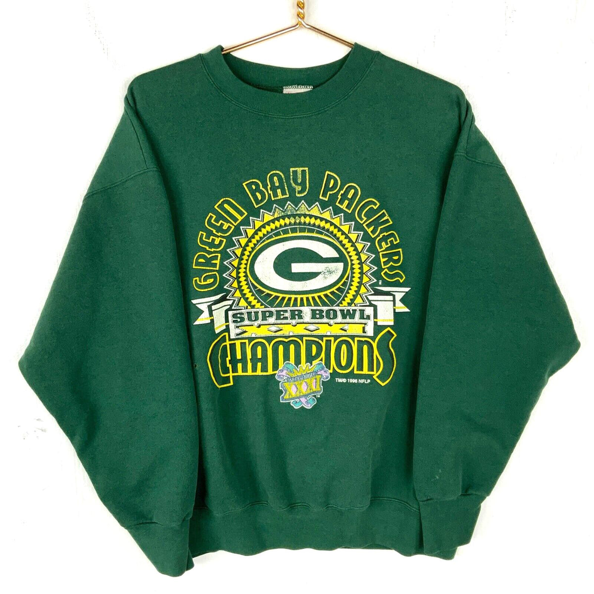 Vintage Green Bay Packers Super Bowl Sweatshirt Crewneck XL Nfl 1996 5050 Usa Sweatshirt – Feel-Good Design · High-Quality Print
