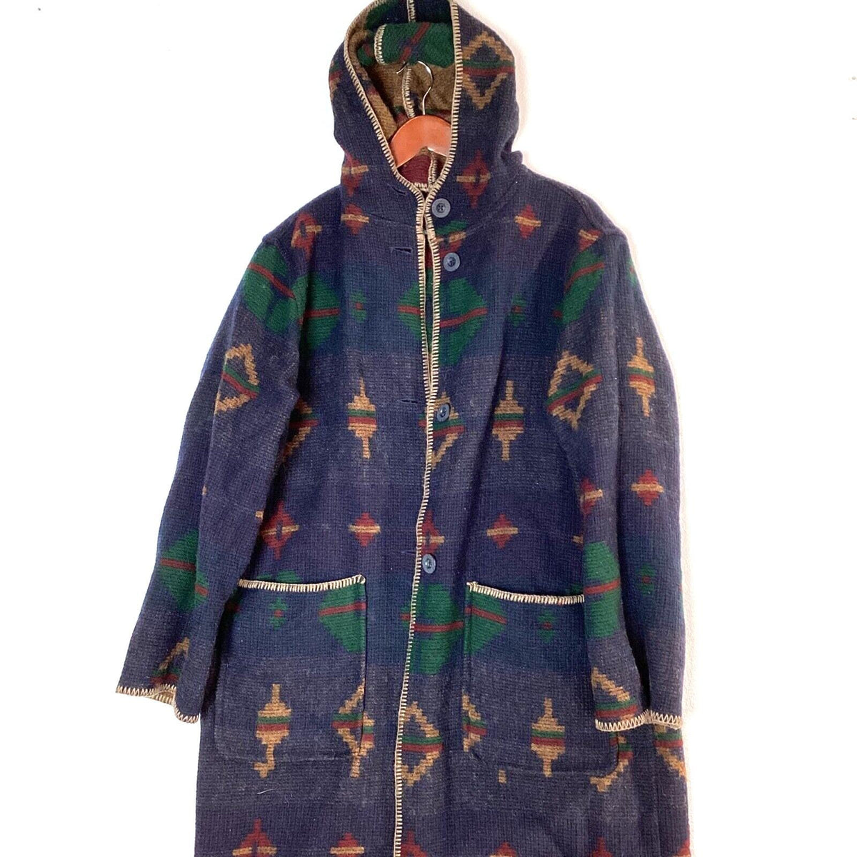 Woolrich Women39s Southwestern Wool Coat Jacket Size Large Reversible Graphic Tee – Bold Style · Great Gift For Fans