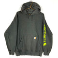 Carhartt Sweatshirt Hoodie Size Large Gray Spell Out Work Wear Original Fit Hoodie – Premium Graphic · High-Quality Print
