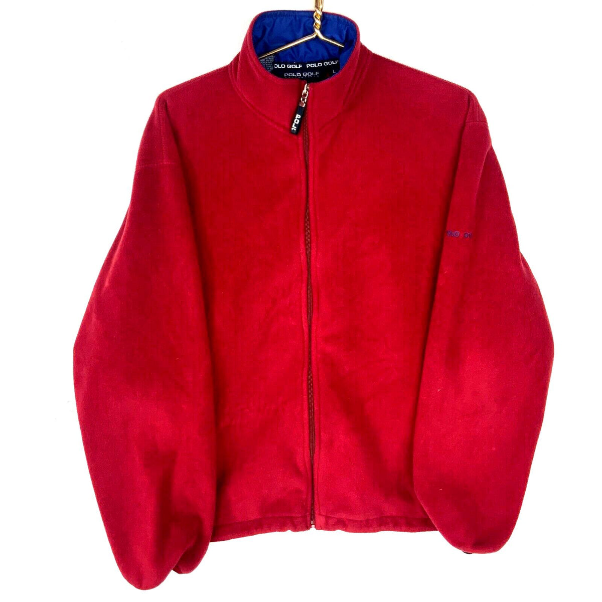 Vintage Polo Golf Ralph Lauren Fleece Sweater Jacket Large Red Full Zip Graphic Tee – Premium Graphic · Trending Graphic Apparel