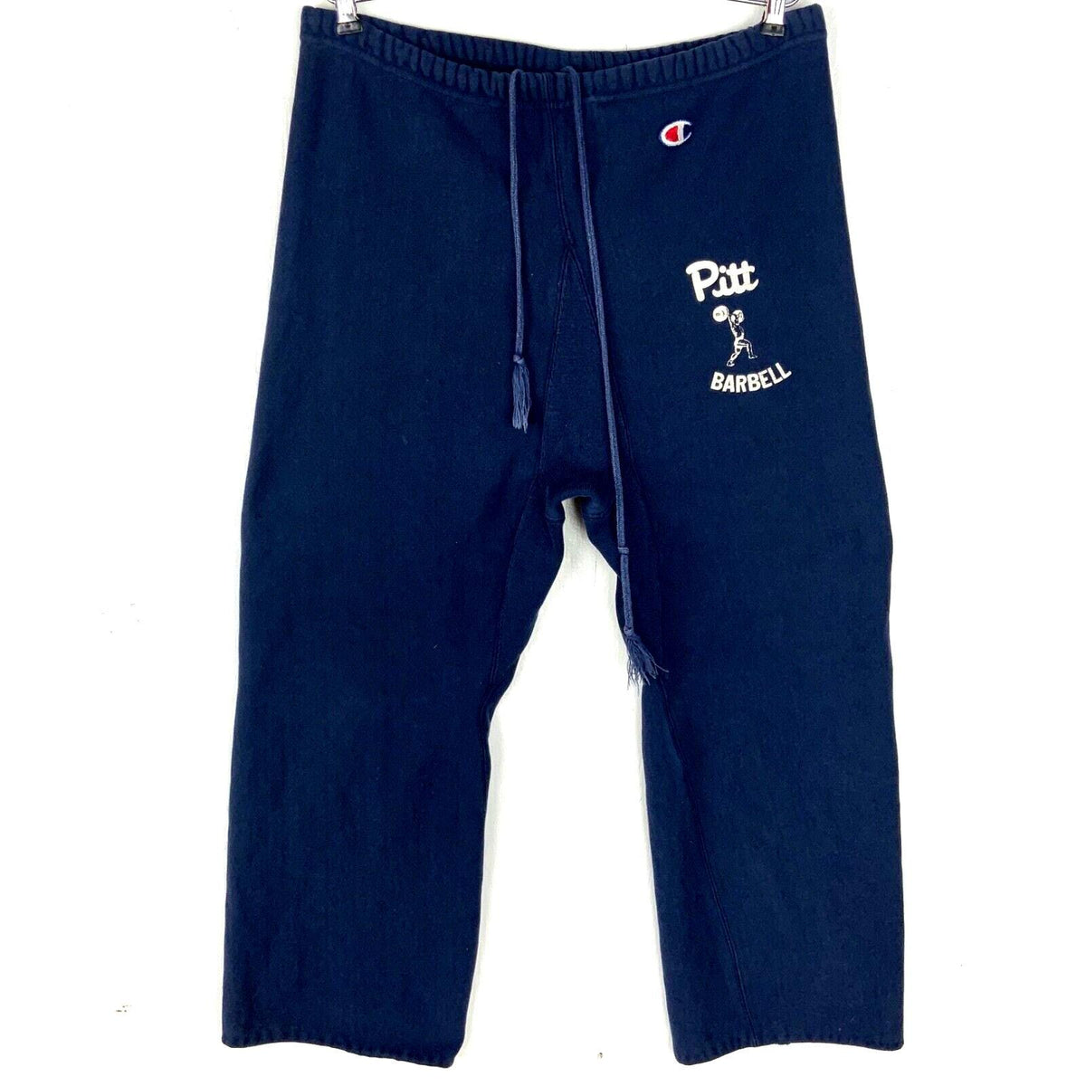 Vintage Pitt Barbell Champion Reverse Weave Warmup Sweat Pants XL Blue Graphic Tee – Cozy Vibes · High-Quality Print