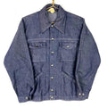 Vintage Champion 1970s Denim Shirt Jacket Medium Blue Dark Wash Snap Button Graphic Tee – Aesthetic Look · Must-Have Style