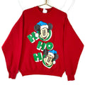 Vintage Mickey Mouse Disney Sweatshirt Crewneck Large Christmas Cartoon Ho Ho Ho Sweatshirt – Everyday Comfort · Top Pick For Any Outfit
