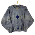 Vintage Grandpa Knit Wool Sweater Medium Gray Crewneck Argyle 90s Graphic Tee – Everyday Comfort · High-Quality Print