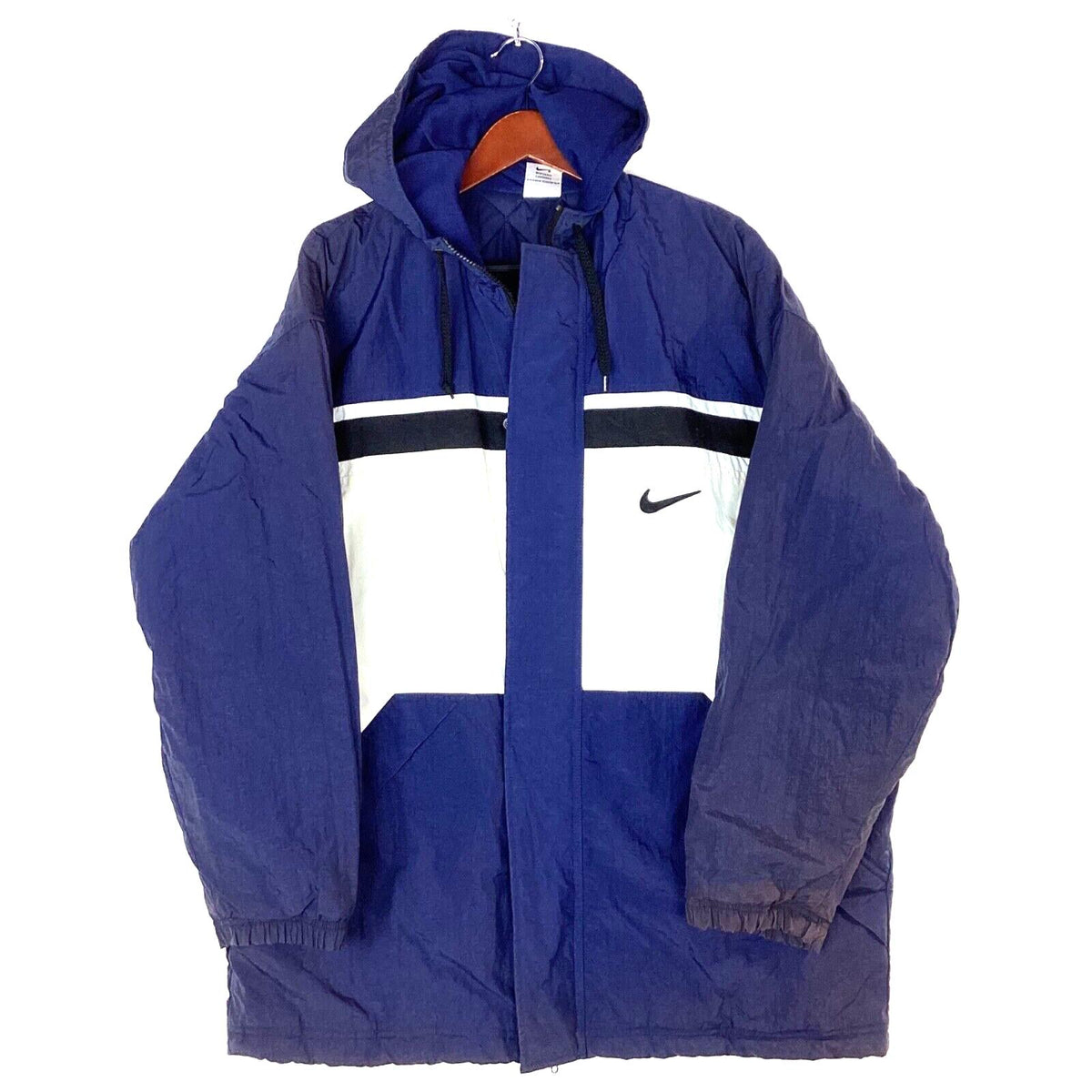 Vintage Nike Puffer Jacket Size Medium Blue Full Zip 90s Graphic Tee – Warm & Stylish · High-Quality Print