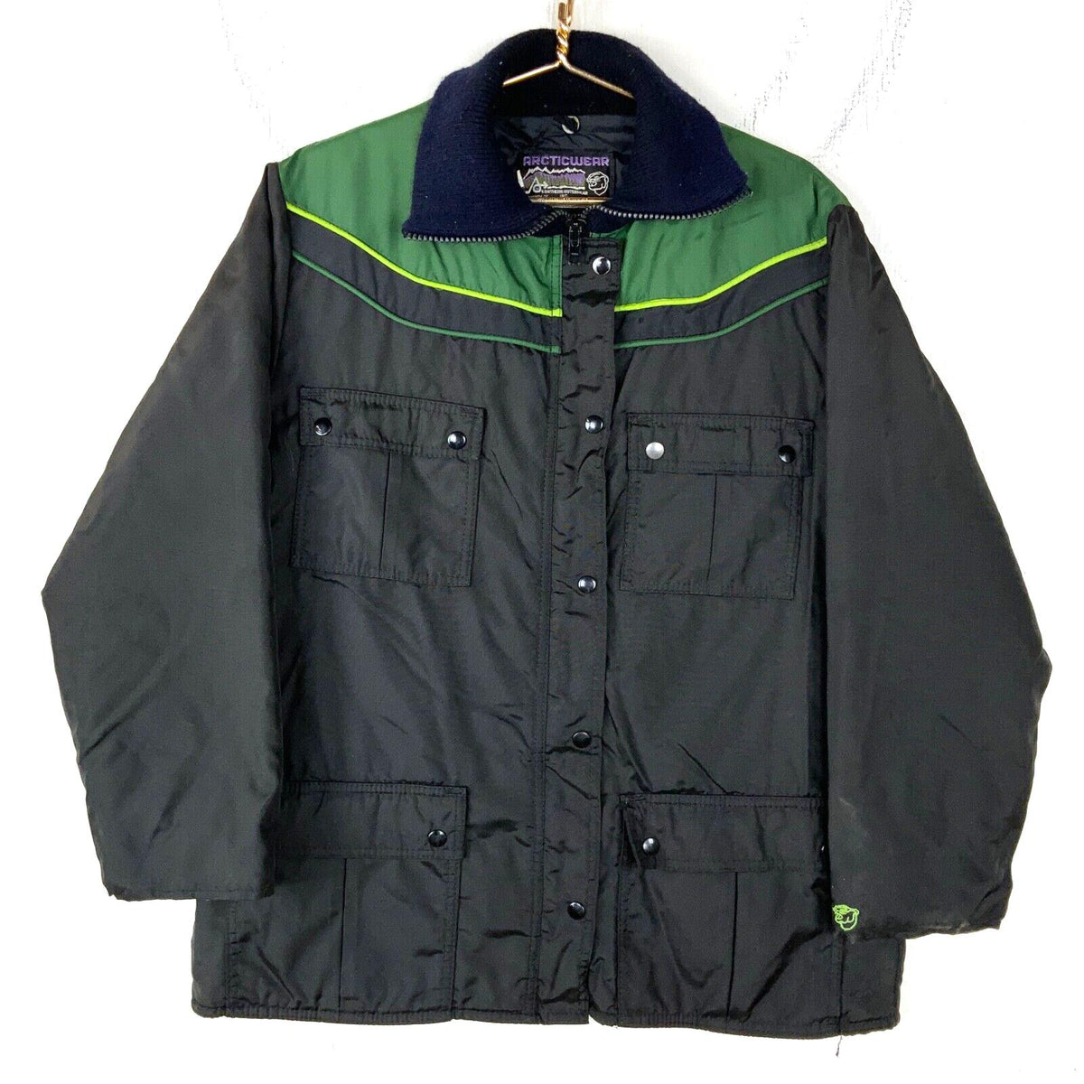 Vintage Arcticwear Snowmobile Puffer Jacket Large Black Full Zip 80s Graphic Tee – Premium Graphic · Top Pick For Any Outfit