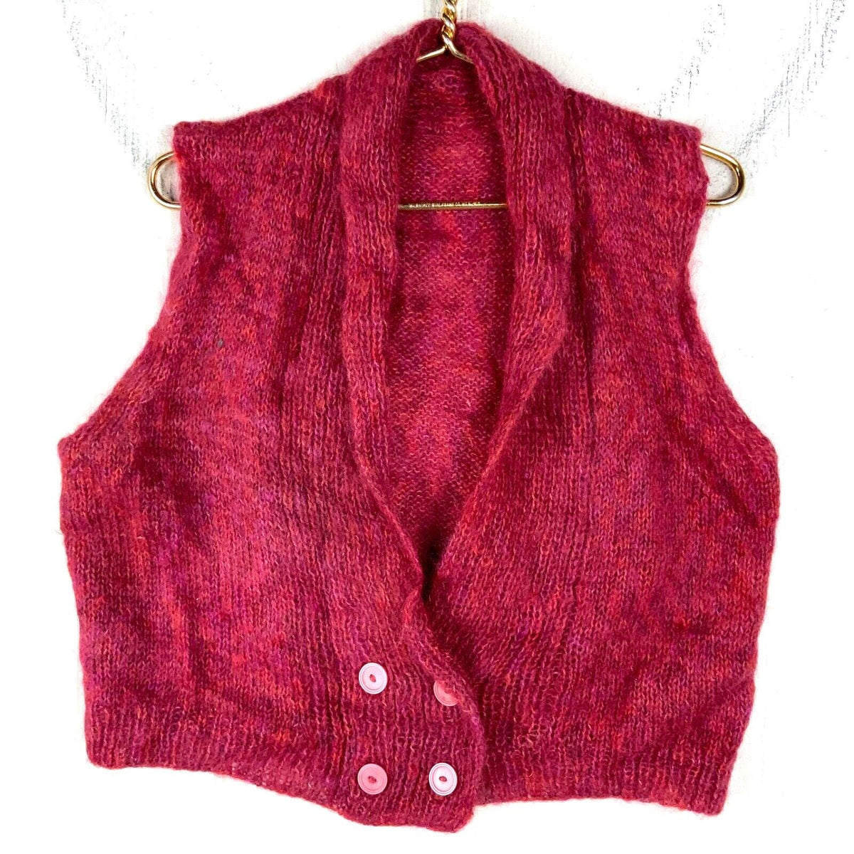 Vintage Mohair Knit Sweater Vest Women39s Size Small Red Button Up Shawl 90s Graphic Tee – Warm & Stylish · Trending Graphic Apparel