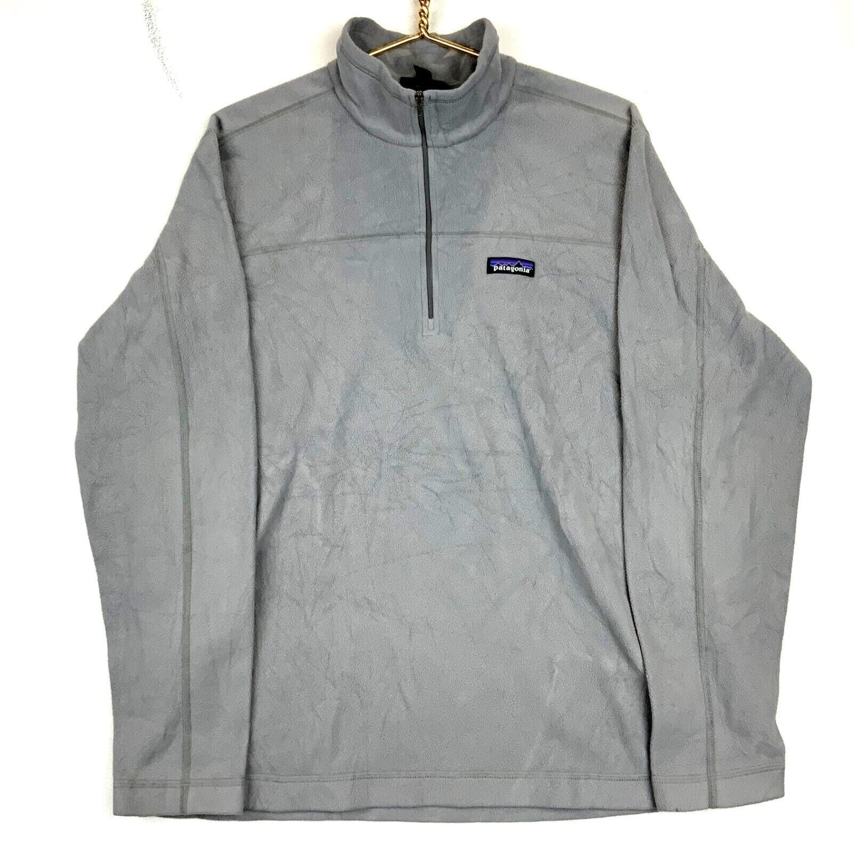 Patagonia 14 Zip Fleece Pullover Sweater Size Large Gray Graphic Tee – Soft Feel · Trending Graphic Apparel