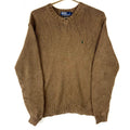Vintage Polo Ralph Lauren Knit Sweater Large Brown Vneck 90s Graphic Tee – Aesthetic Look · Top Pick For Any Outfit