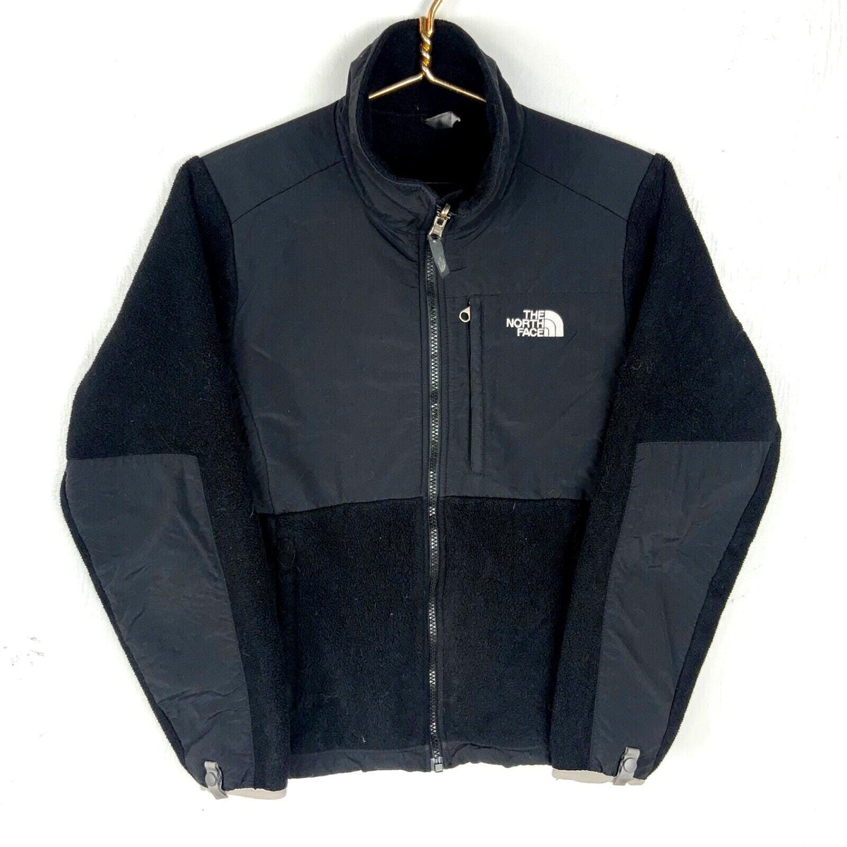 The North Face Fleece Sweater Jacket Womens Small Black Full Zip Graphic Tee – Aesthetic Look · High-Quality Print