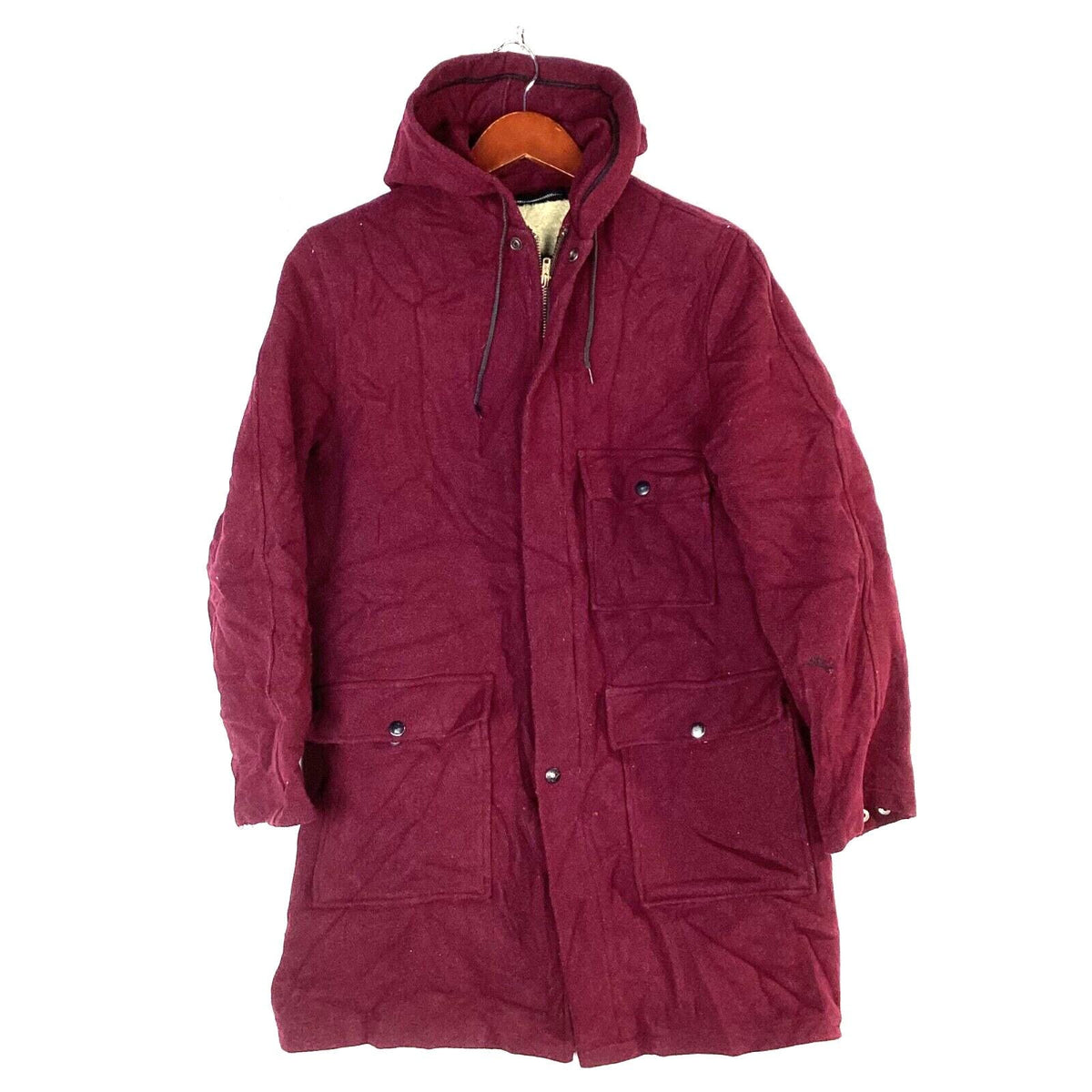 Vintage 1970s Wool Coat Jacket Size Small Red Full Zip Sherpa Lined Graphic Tee – Premium Graphic · Trending Graphic Apparel