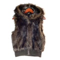 Vintage BB Dakota Faux Fur Women39s Hooded Puffer Vest Jacket Size Small Full Zip Graphic Tee – Easygoing Wear · Trending Graphic Apparel