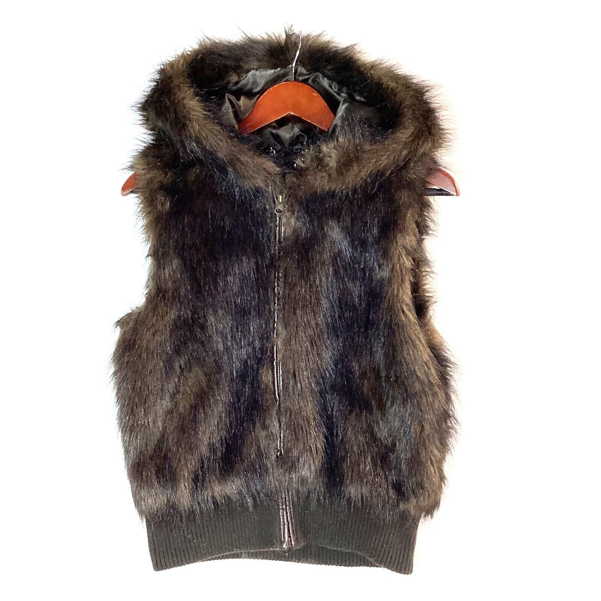 Vintage BB Dakota Faux Fur Women39s Hooded Puffer Vest Jacket Size Small Full Zip Graphic Tee – Easygoing Wear · Trending Graphic Apparel
